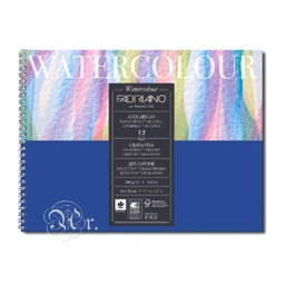 [0216028] Block Fabriano Watercolor Acuarela 13.5*21 Cm. 300 G. 12 H.